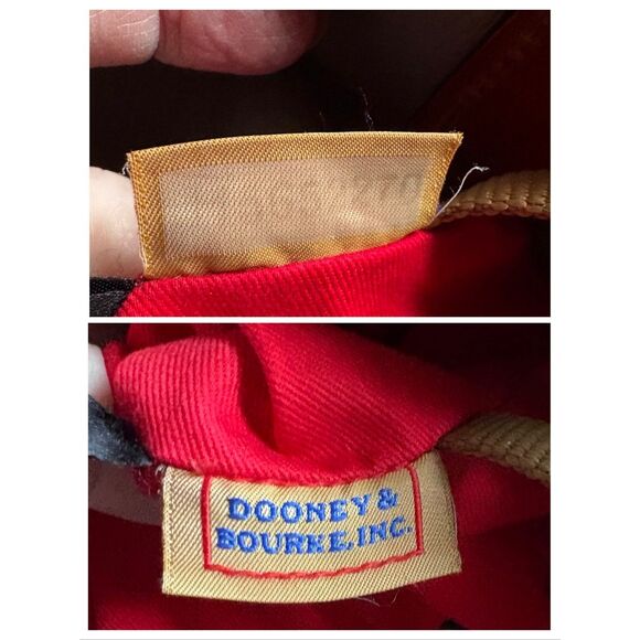 DOONEY & BOURKE - Derby Grey Pebbled Leather Hobo/Brown Vacchetta Leather Trim - Picture 11 of 15